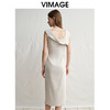 VIMAGE纬漫纪修身显瘦收腰a字小众设计无袖连衣裙2025夏新款V2307906 商品缩略图4