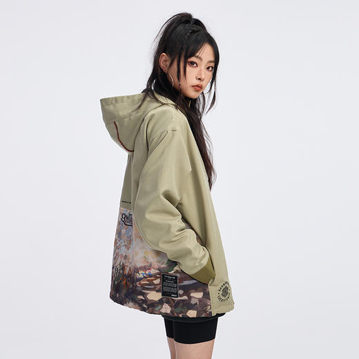 ONIARAI/鬼洗 后印象派油画花花世界防风夹克 A340013 商品图4