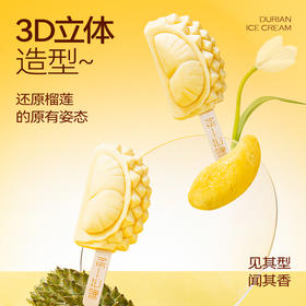 【榴芒一刻】猫山王榴莲冰淇淋100克(25g*4)Mini款