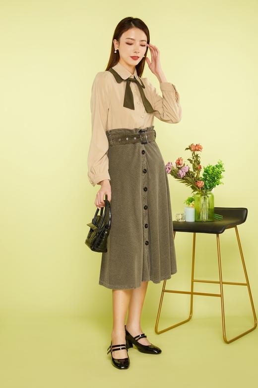 Le Malene 可拆分撞色领衬衣 11480 商品图1