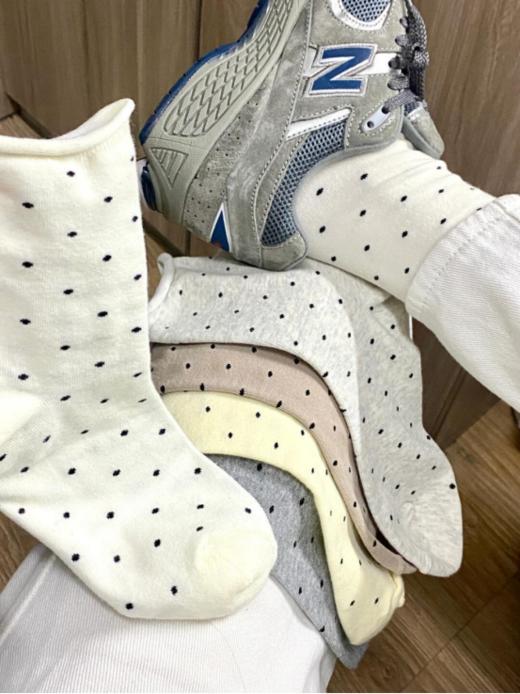 💥开春bi备波点袜【百搭点点卷边堆堆袜】🥰｜上脚真的巨好看！🧦--------- 🔥炸福利💰9.9到手5️⃣双❗️ 商品图6