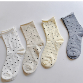 💥开春bi备波点袜【百搭点点卷边堆堆袜】🥰｜上脚真的巨好看！🧦--------- 🔥炸福利💰9.9到手5️⃣双❗️