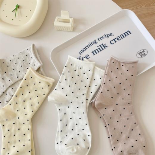 💥开春bi备波点袜【百搭点点卷边堆堆袜】🥰｜上脚真的巨好看！🧦--------- 🔥炸福利💰9.9到手5️⃣双❗️ 商品图3