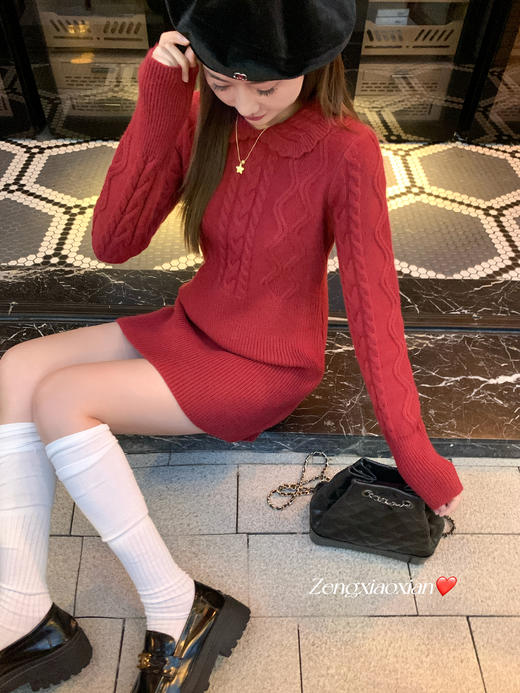 <曾小咸推荐>现货秒杀 ！微信超特价！毛织连衣裙 日常199.99 立减110 秒杀89.99！！ 商品图8