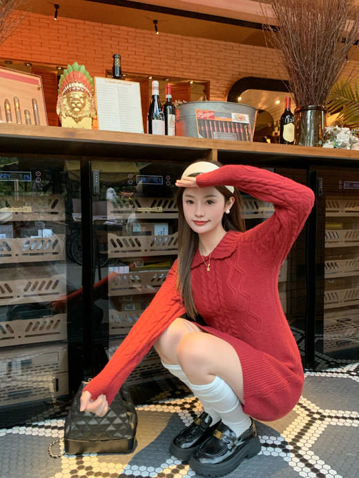 <曾小咸推荐>现货秒杀 ！微信超特价！毛织连衣裙 日常199.99 立减110 秒杀89.99！！ 商品图6