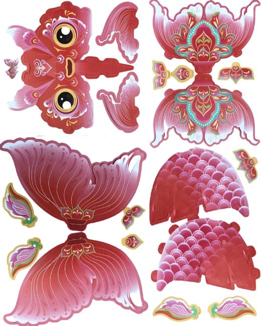 正安 非遗玲珑鱼灯[材料包] 寓意好运繁荣吉祥和幸福 商品图2