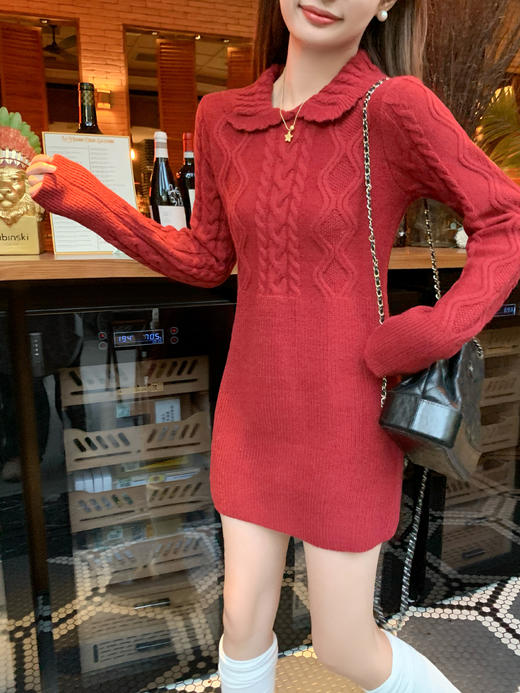 <曾小咸推荐>现货秒杀 ！微信超特价！毛织连衣裙 日常199.99 立减110 秒杀89.99！！ 商品图7