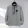 【新款DFF】加肥加大码时尚斜纹条纹卫衣秋季新款宽松半拉链立领休闲男士卫衣 商品缩略图4
