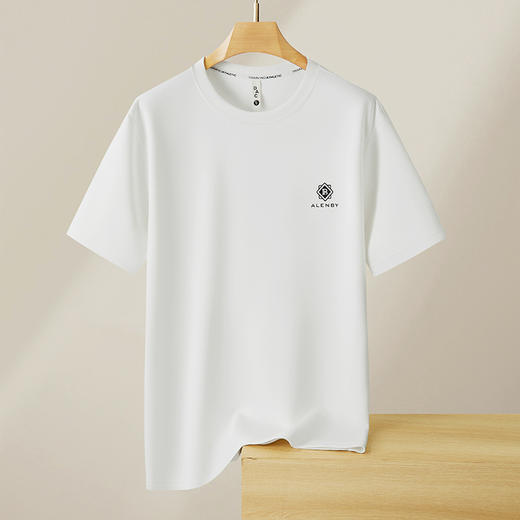 【新款DX】大依优型大码男士圆领短袖T恤高克重T恤加大码百搭款上衣男士 商品图5