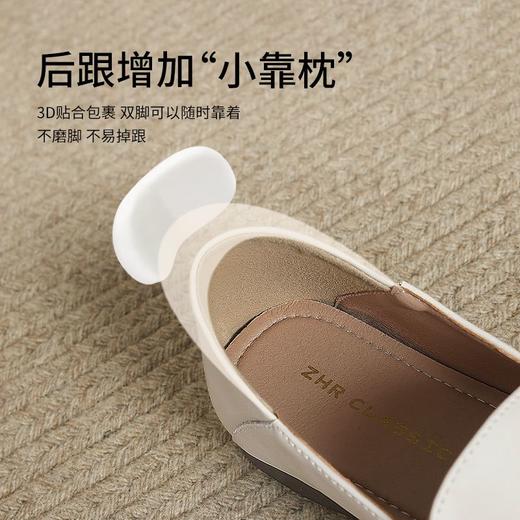 ZHR则则中口单鞋女2025春季新款两穿软底豆豆鞋轻便平底通勤鞋子 商品图7