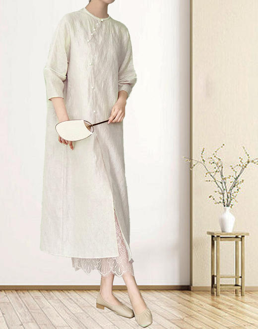 裁缝学苑AS88夏季新中式茶服裙吊带套装斜襟改良连衣裙纸样女版型 商品图1