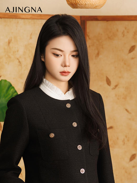 【商场同款】阿菁娜2025春季新款优雅利落小香风外套A30C107007 商品图3