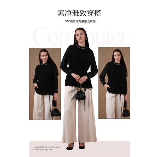 乔万尼秋季新品衬衫设计感上衣ET3C637 商品图3