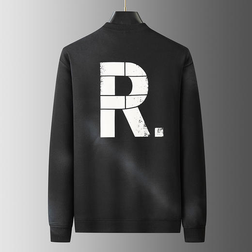 【新款DX】大依优型大码男装加肥加大码男字母印花卫衣休闲圆领长袖卫衣上衣男士胖子300斤 商品图3