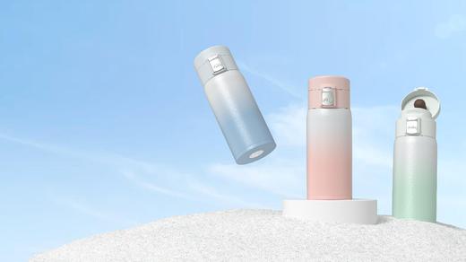 『 不染 』 时尚渐变锁扣冰裂保温杯 商品图0