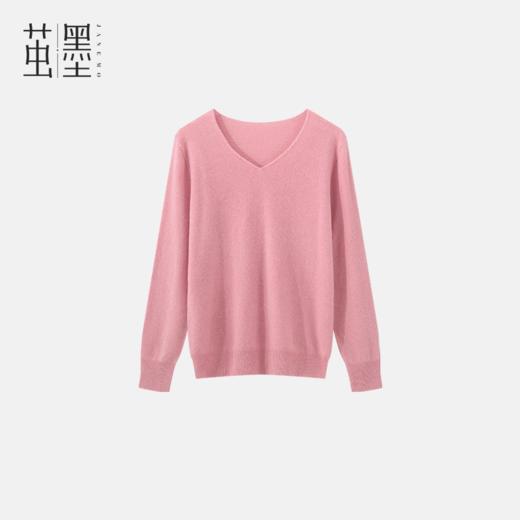 茧墨 V领简约一线成衣温暖羊毛衫 商品图0