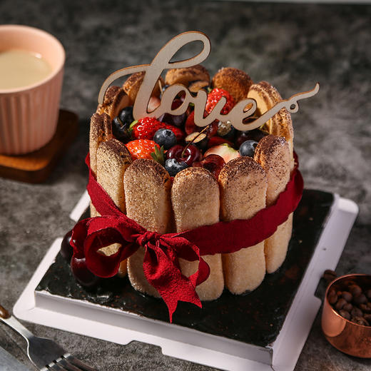 【情人节】提拉米苏车厘子蛋糕 商品图0