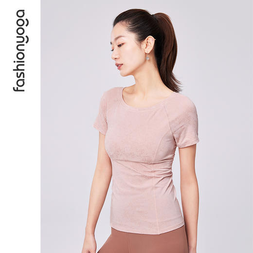 F12305凡圣瑜伽简约雅致舒适三分袖 商品图6