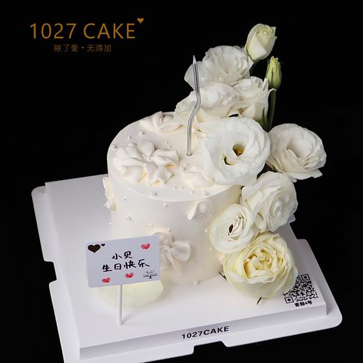 1027CAKE | 白色鲜花主题蛋糕 仙女 商品图1