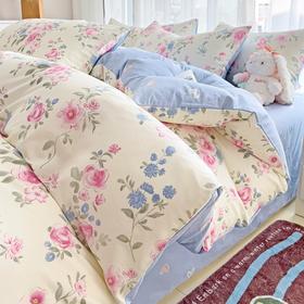 【商场千元 全棉印花四件套】A类母婴 纯棉小清新纯棉被套 双人宿舍学生三件套