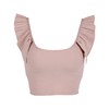 跃牌【禅语梵心】运动美背固定杯花边袖聚拢收腹显瘦瑜伽服健身服内衣WX5134 商品缩略图4