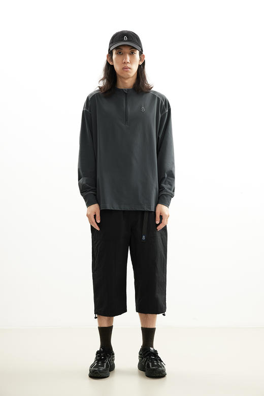 吃茶去chichaqu25明线速干吸湿排汗棉感防晒轻量长袖T恤运动户外 商品图5