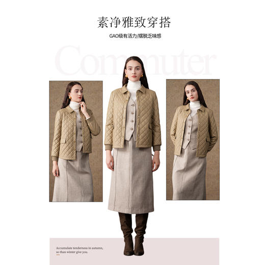 乔万尼休闲易打理减龄感棉服EM4K657 商品图4