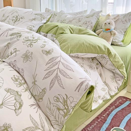 【商场千元 全棉印花四件套】A类母婴 纯棉小清新纯棉被套 双人宿舍学生三件套 商品图9
