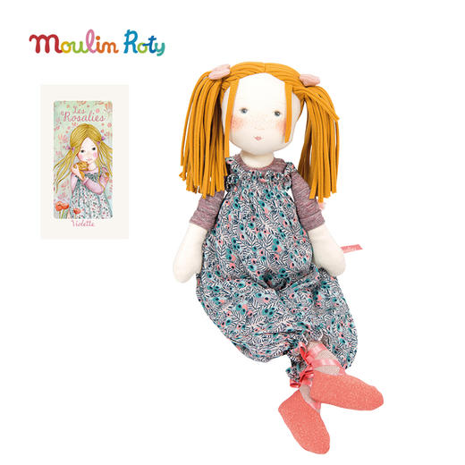 Moulin roty 弗萊娅 法式玩偶 适合年龄1岁+ 花朵女孩系列 法国品牌 710526 商品图4
