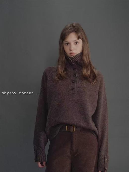 shyshystill/shy202411005/半高领开弹力保暖螺纹毛衣 商品图2