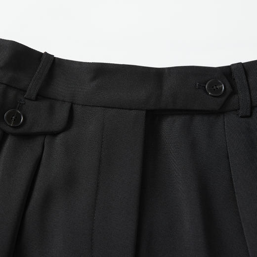 ROMI STUDIO 黑色时尚通勤直筒宽松舒适休闲阔腿裤 K3728 商品图1