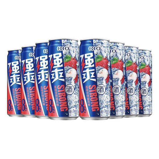 锐澳RIO强爽 荔枝伏特加风味鸡尾酒（预调酒）8度 500ml*12瓶 商品图0