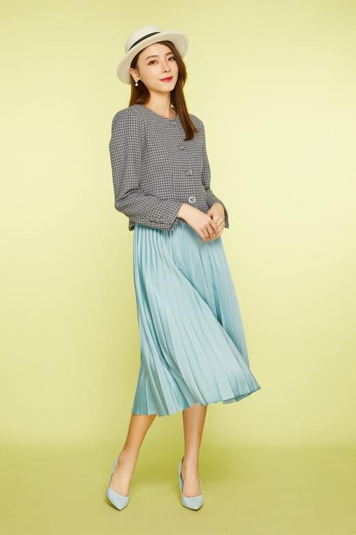 Le Malene 经典简约黑白格纹外套 11494 商品图4