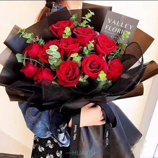 新鲜鲜花 花束【今日女神】11朵红玫瑰鲜花花束（可备注送货时间） 商品图1