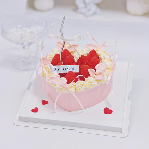 刮刀花心形草莓蛋糕 | 糕匠 商品图5