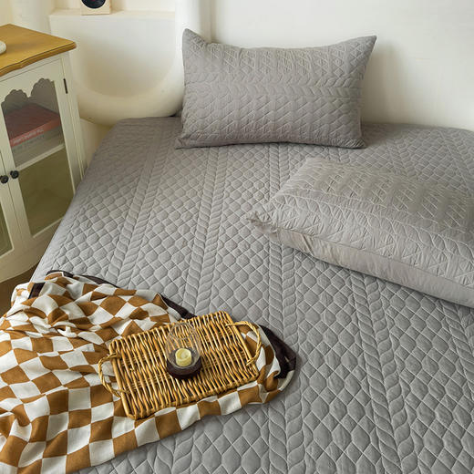 【四季可用】全棉三层夹棉床笠  床垫保护套可机洗水洗 商品图12