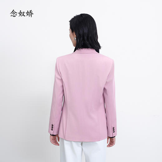 【商场同款】CNX5293  “元气西装”  戗驳领粉色西装外套 商品图4