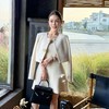 PIANAI冷小姐#法式千金 米白色花朵小香套装 商品缩略图4