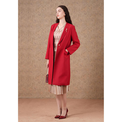 乔万尼经典长款风衣时尚气质外套ET3A679 商品图2