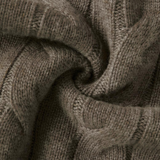 ROMI STUDIO“松弛复古”山羊绒绵羊毛混纺麻花套头毛衫 RWCSSY1932 商品图4