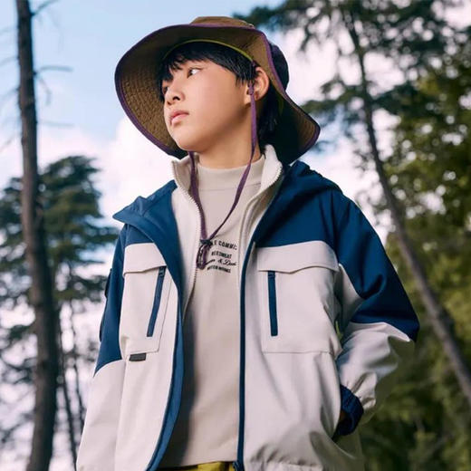 【情侣亲子款户外摇粒绒3合1冲锋衣外套】 全家出行一次配齐 大牌代工厂出品 各种细节超到位 寒风不侵 温暖守护 商品图2