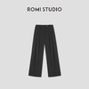 ROMI STUDIO 黑色时尚通勤直筒宽松舒适休闲阔腿裤 K3728 商品缩略图0