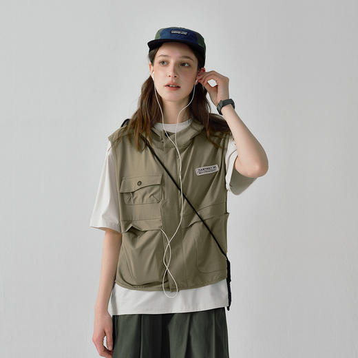 714street山系户外徒步登山工装机能马甲25春夏新款宽松背心外套 商品图0