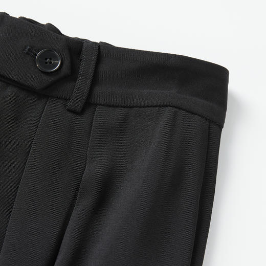 ROMI STUDIO 黑色时尚通勤直筒宽松舒适休闲阔腿裤 K3728 商品图2