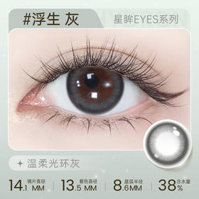 【彩瞳】海昌星眸EYES半年抛1片装|浮生灰
