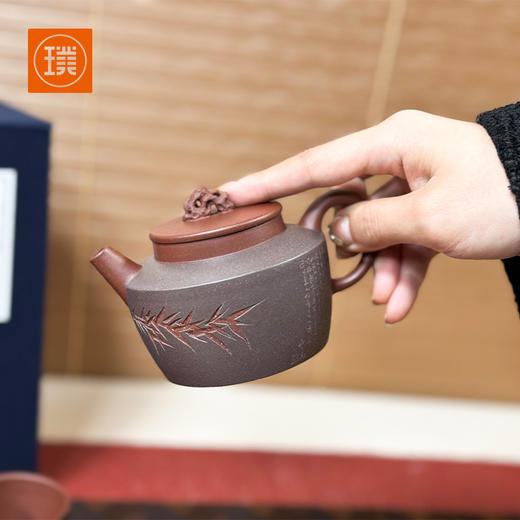 璞实大器石来运转原矿紫砂壶套装马晓君大师作品全手工制作 商品图2