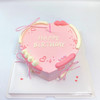 ins风粉红蝴蝶结心形蛋糕 | 糕匠 商品缩略图0