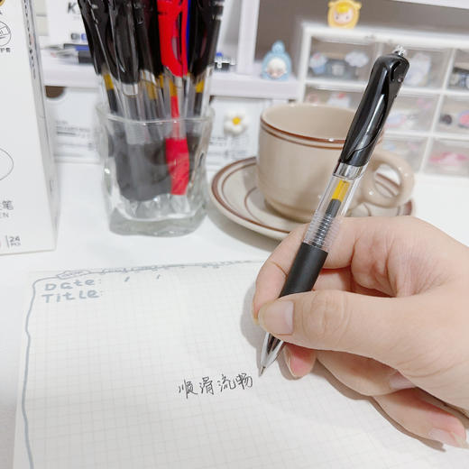 【醒粉福利13.9元24支】中国笔中卷王k35中性笔！！  笔头碳化钨球珠 下笔稳固有力  匠心弹簧头工艺 单向阀门设计 久放不漏墨 商品图7