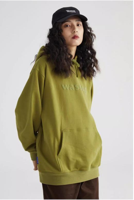 Wassup基础LOGO发泡印花连帽卫衣 商品图0