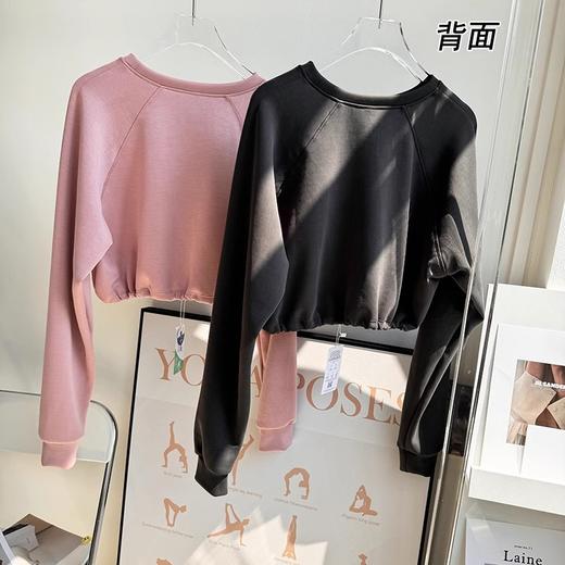 跃牌【倚窗听雨】系列 Athena 砂洗空气层莫代尔裸感宽松显瘦健身运动长袖CX72 商品图2